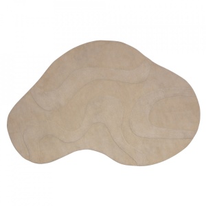 Covor crem din fibre sintetice 170x240 cm Alya Woood