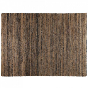 Covor maro/negru din canepa 120x170 cm Tapis Zago