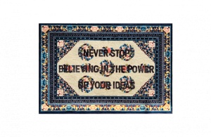 Covor multicolor din fibre sintetice 120x180 cm Burnt Carpet Believing Things Seletti