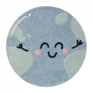 Covor pentru copii multicolor din bumbac 100 cm Big Big World Lorena Canals