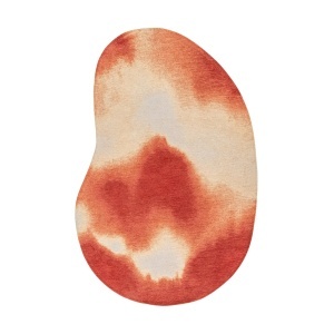 Covor rosu din fibre sintetice Aquarelle Rust Louis de Poortere (diverse dimensiuni)