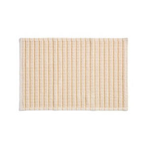 Covoras baie crem/galben din bumbac 50x80 cm Merade Kave Home