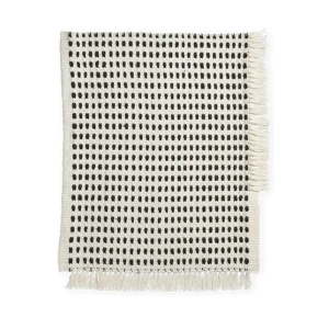 Covoras exterior alb antic din fibre sintetice 50x70 cm Way Ferm Living