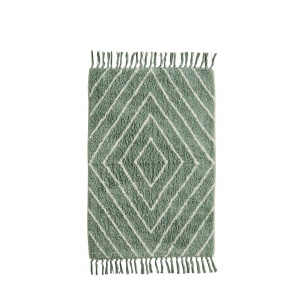 Covoras pentru baie verde din bumbac 60x90 cm Sunny Madam Stoltz