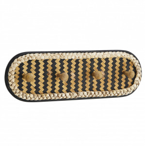 Cuier maro/negru din lemn Haye Madam Stoltz