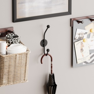 Cuier negru din metal Simple Lora The Home Collection