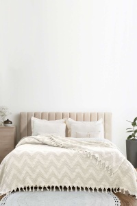 Cuvertura crem din bumbac 200x230 cm Naomi Double The Home Collection