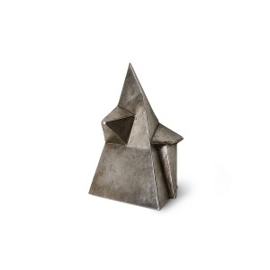 Decoratiune argintie din metal 10 cm Forge HKliving