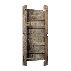 Decoratiune de perete maro din lemn 154x370 cm Topa Vical Home