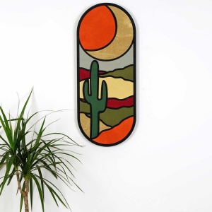 Decoratiune de perete multicolora 22x53 cm Desert The Home Collection