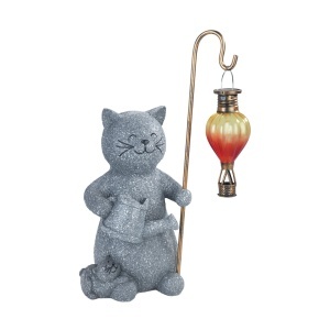 Decoratiune luminoasa pentru exterior multicolora din fibre sintetice 27 cm Cat Wenko