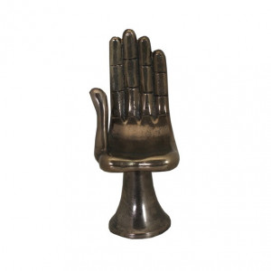 Decoratiune maro bronz din otel 26 cm The Hand Van Roon Living