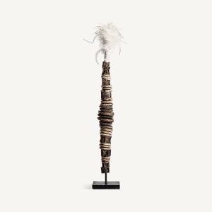 Decoratiune maro/neagra din fibre naturale 57 cm Poke Vical Home