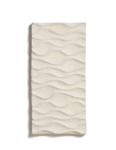 Decoratiune pentru perete ecru din hartie 29x58 cm Unda Kave Home