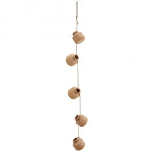 Decoratiune suspendabila maro din ceramica 90 cm Lisa Madam Stoltz