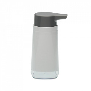 Dispenser sapun lichid alb/gri din plastic 8x15 cm Sezni Versa Home