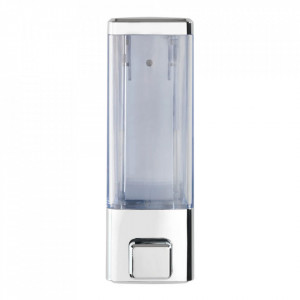 Dispenser sapun lichid de perete argintiu/transparent din plastic 320 ml Istres Wenko