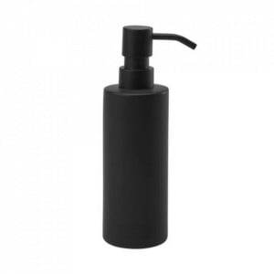 Dispenser sapun lichid negru din ceramica 6x20 cm Forte Aquanova