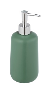 Dispenser sapun lichid verde din ceramica 500 ml Olinda Wenko