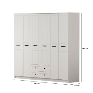Dulap alb 184 cm Male XL The Home Collection