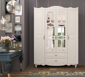 Dulap alb 190 cm Minas Mirror L The Home Collection