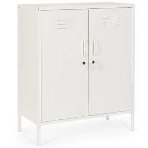 Dulap alb din metal 102 cm Cambridge Bizzotto