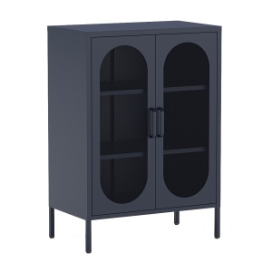 Dulap albastru din metal 100 cm Diora Quiet Object