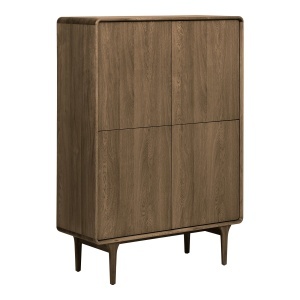 Dulap din lemn maro 140 cm Darwin House Nordic