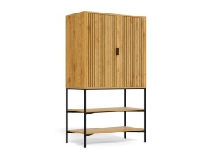 Dulap din lemn maro 140 cm Jaipur Quiet Object