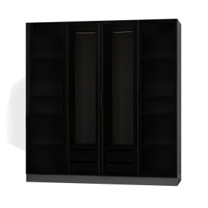Dulap gri antracit/negru 190 cm Kale Avy The Home Collection