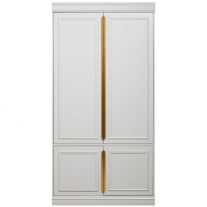 Dulap gri din lemn 215 cm Organize Deep Woood