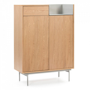 Dulap maro/gri din metal 130 cm Valley Teulat