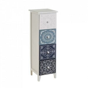 Dulapior multicolor din lemn si MDF Tile Medium The Home Collection