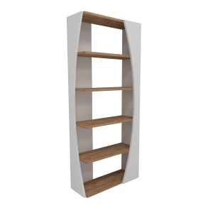 Etajera alba/maro 150 cm Selge The Home Collection