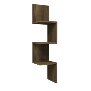 Etajera de perete maro 25 cm Zikzak Walnut The Home Collection