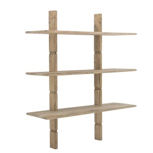 Etajera de perete maro din lemn 111 cm Millian Creative Collection