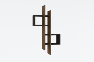 Etajera de perete maro/gri antracit 108 cm Emse The Home Collection