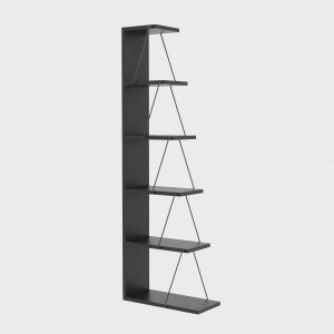 Etajera gri antracit din metal 150 cm Tlos The Home Collection