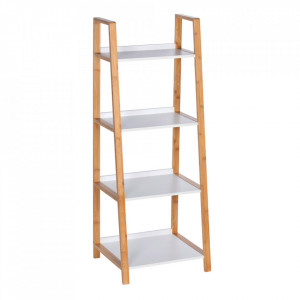 Etajera maro/alba din bambus 112 cm Finja Wenko