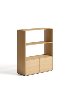 Etajera maro deschis 106 cm Visala Oak Kave Home
