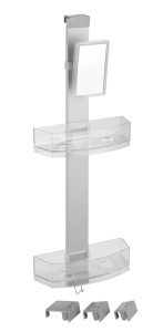 Etajera pentru baie din metal argintiu 71 cm Premium Wenko