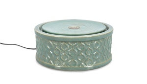 Fantana arteziana verde din ceramica Lysa Bizzotto