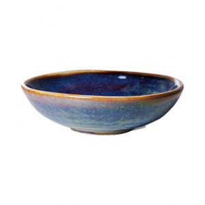 Farfurie adanca albastra din ceramica 9 cm Chef HKliving