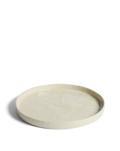 Farfurie intinsa ecru din ceramica 28 cm Daner Kave Home