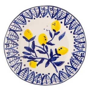 Farfurie intinsa galbena/albastra din ceramica 27 cm Maxima Creative Collection