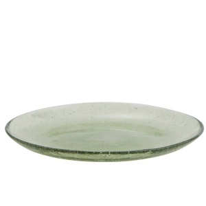 Farfurie intinsa verde din sticla 20 cm Andy Madam Stoltz