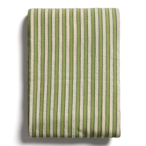 Fata de masa bej/verde din bumbac 170x250 cm Ulena Kave Home