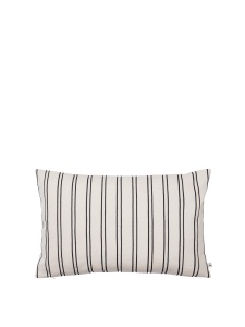 Fata de perna alb antic/neagra din bumbac 40x60 cm Twill Ferm Living