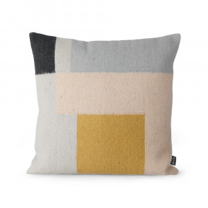 Fata de perna multicolora din fibre naturale 50x50 cm Kelim Squares Ferm Living