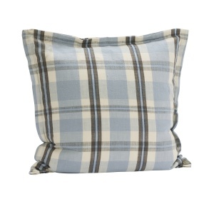 Fata de perna patrata multicolora din bumbac 50x50 cm Forest Blue Madam Stoltz